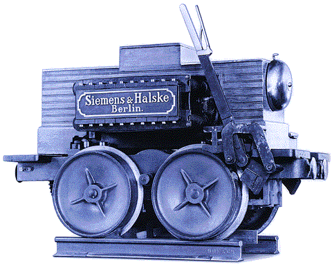 Die erste elektrische Lokomotive der Welt